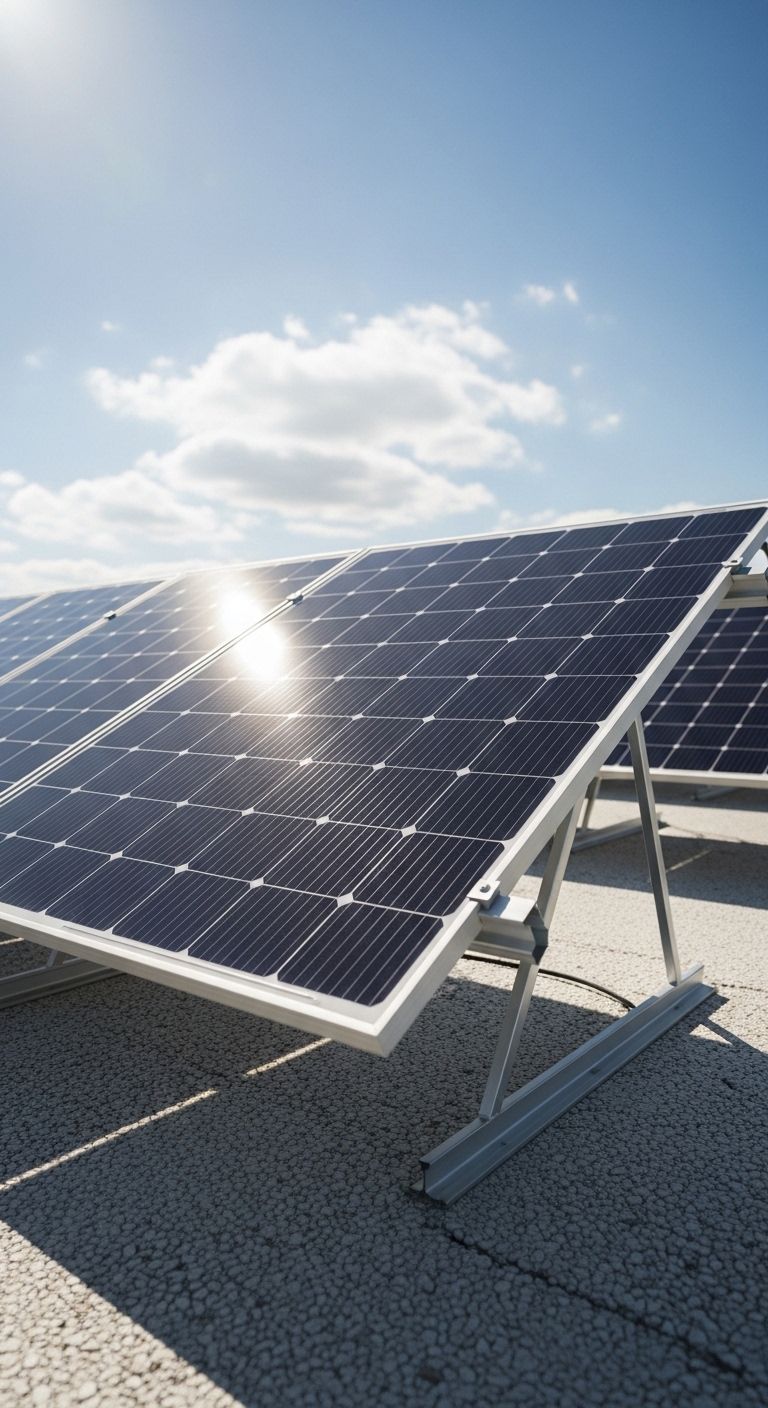 Detailaufnahme der Rückseite eines bifazialen Solarmoduls