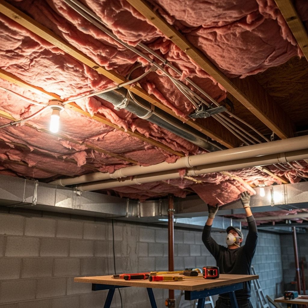 Dämmung der Kellerdecke mit XPS-Platten