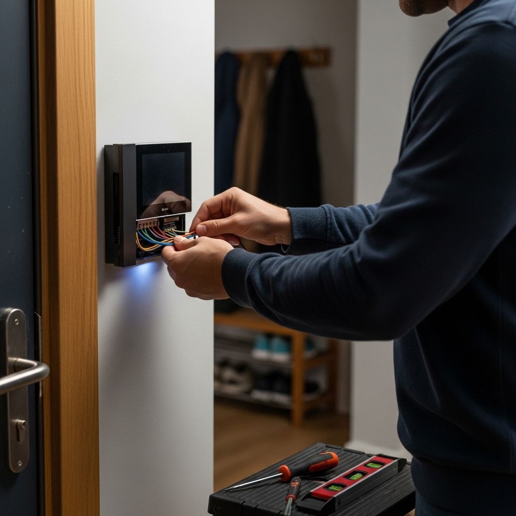 Loxone Intercom Installation am Hausfassade