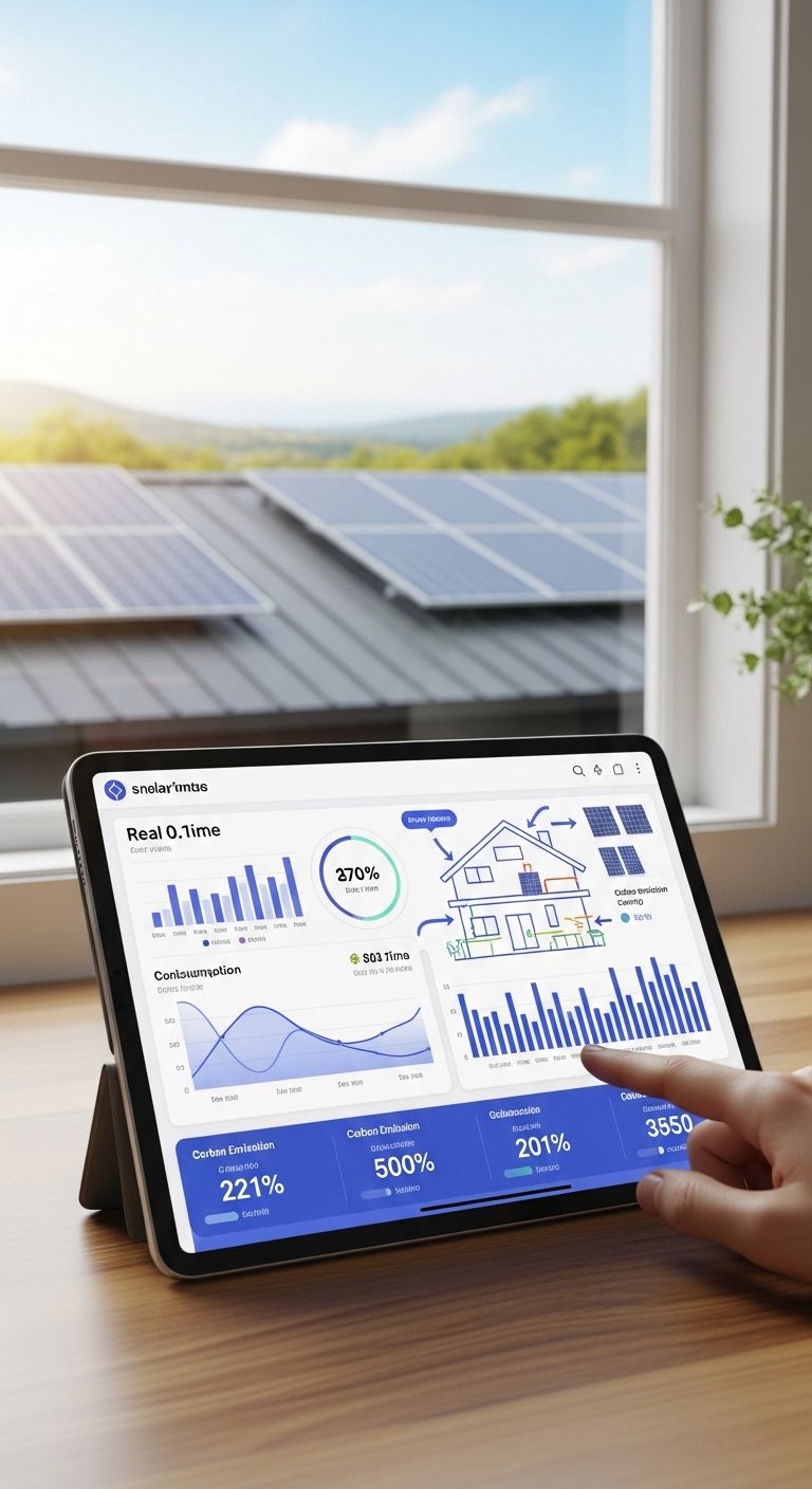 PV-Monitoring Software Dashboard mit Ertragsdaten und Anomalie-Erkennung